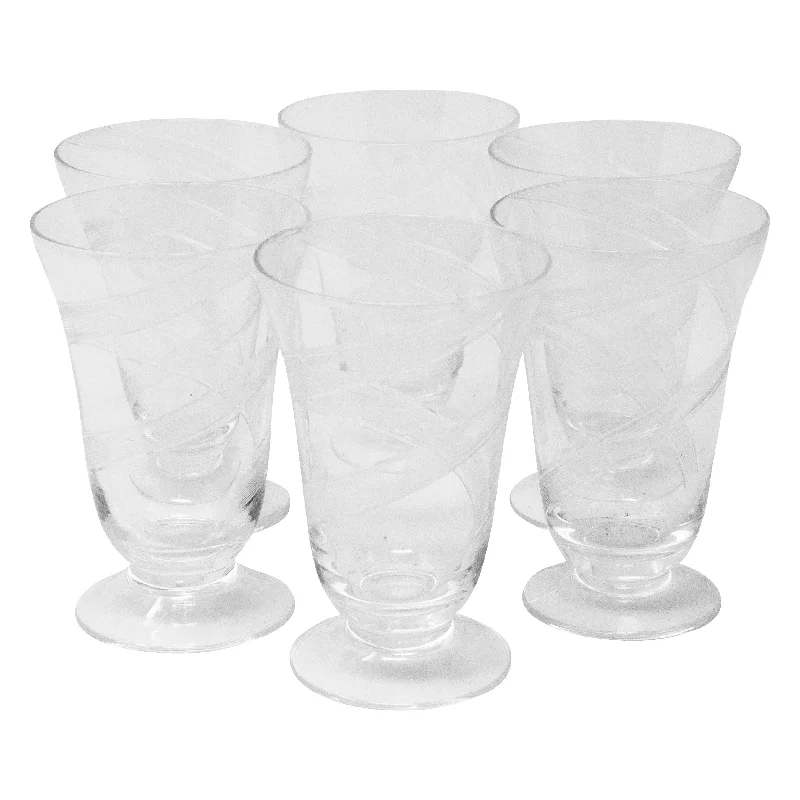 Etched Swirl Cocktail Glasses