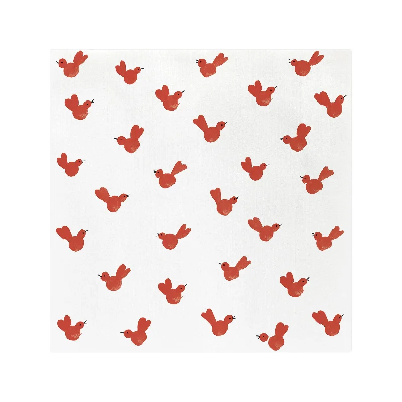 Papersoft Napkins Red Bird Dinner Napkins