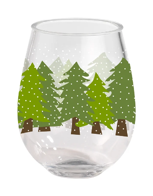 Acrylic Wine Tumbler - Midnight Snow