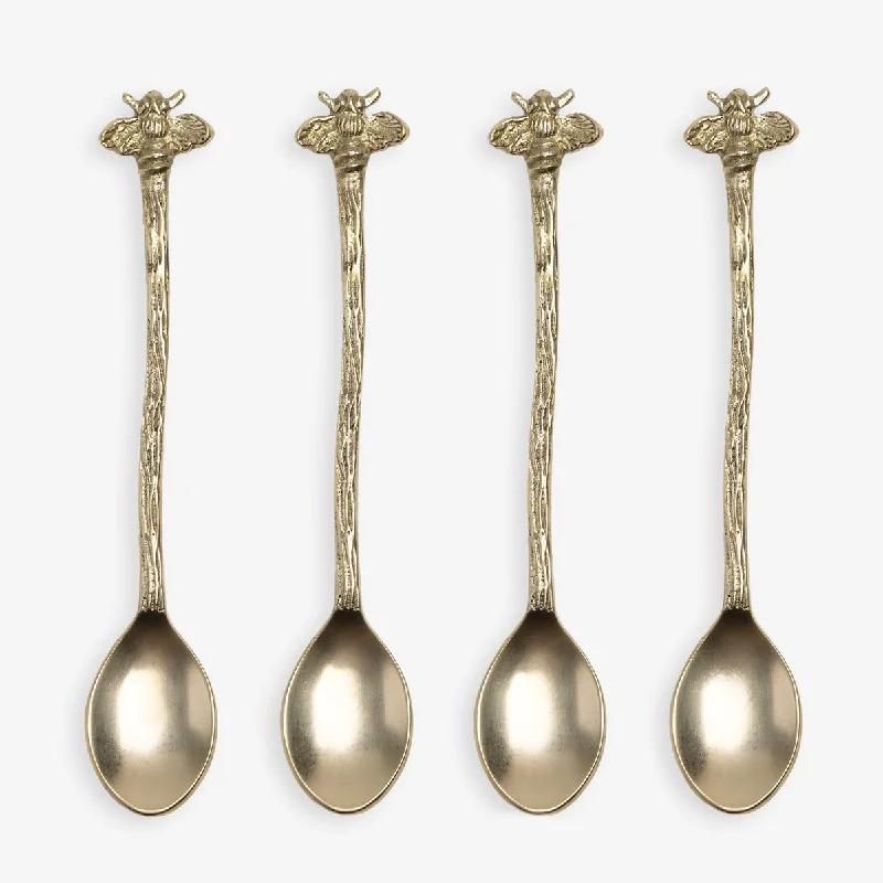 Bee Teaspoon (Set Of 4 Brass)