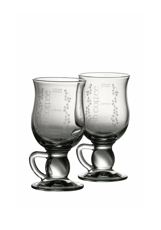 Galway Crystal Set of 2 Irish Coffee Glasses