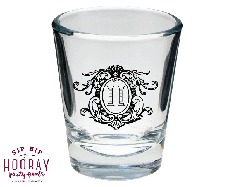 Elegant Monogrammed Shot Glasses #1663