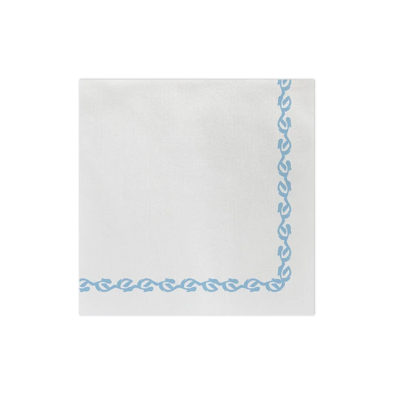 Papersoft Napkins Florentine Light Blue Dinner Napkins (Pack of 20)