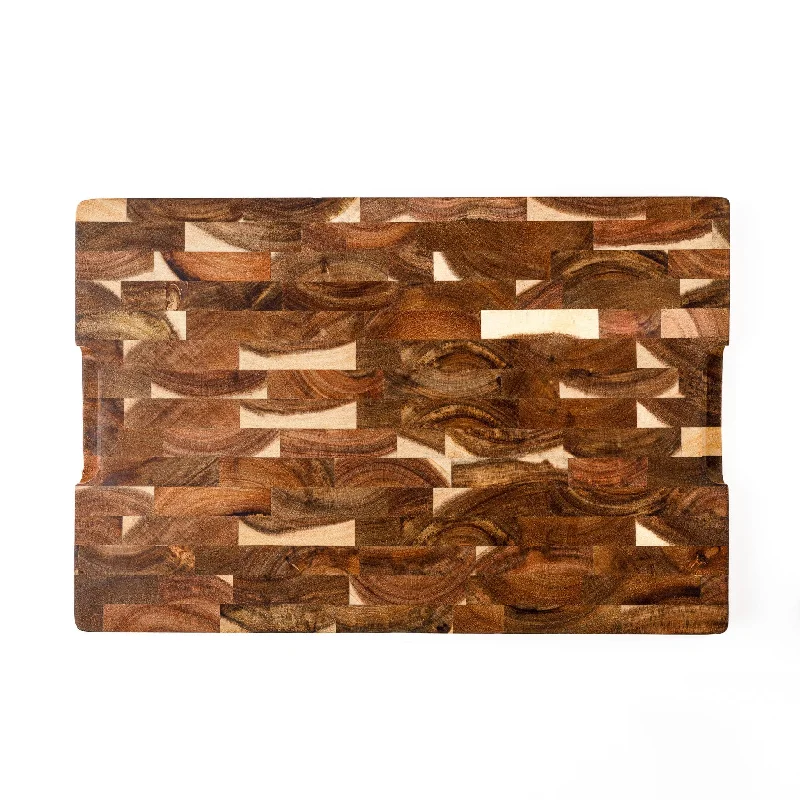 18" Acacia End Grain Cutting Board