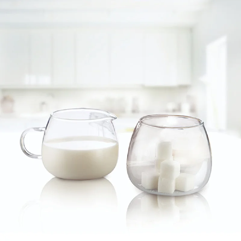 Borosil Classic Milk & Sugar Pot