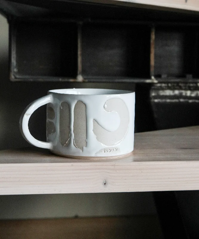 White Graphic Mug