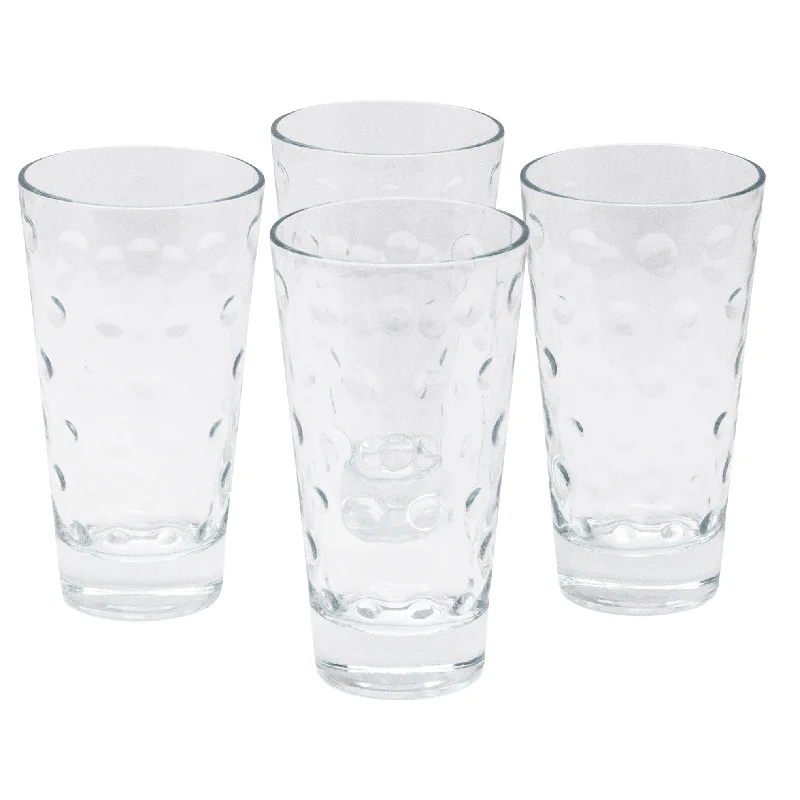 Hazel Atlas Clear Capri Dot Collins Glasses