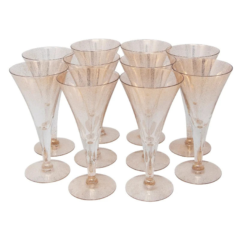 Dorothy Thorpe Gold Fleck Cocktail Glasses