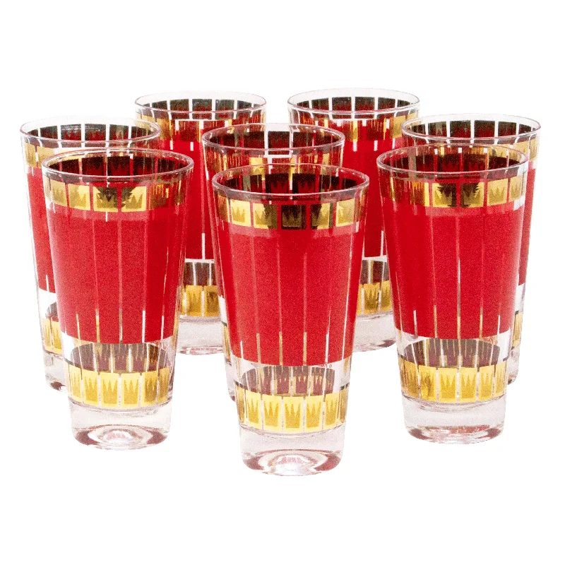 Fred Press Gold Crowns Collins Glasses