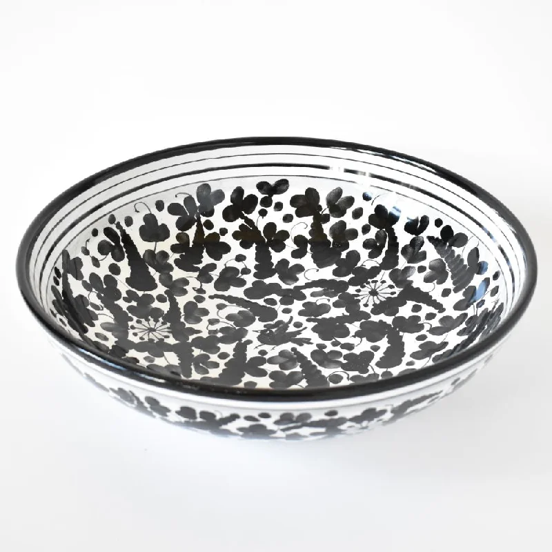 Arabesco Black serving bowl - 12"