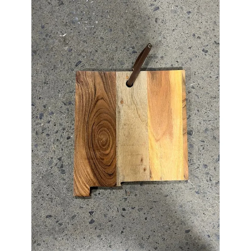 Acacia Wood "New Mexico" Cutting Board - A - Natural