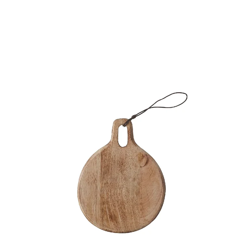 Duko Small Chopping Board Round Brown - ST - Brown