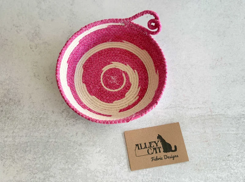 Pretty in Pink Rope Bowl- 6.5 inches