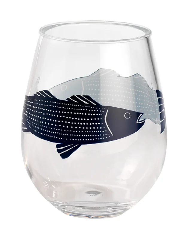 Acrylic Wine Tumbler - Striper