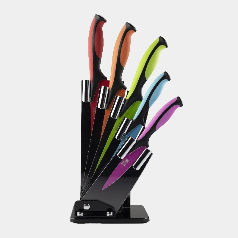 Dexterity Coloured - 5 Piece Knife Block