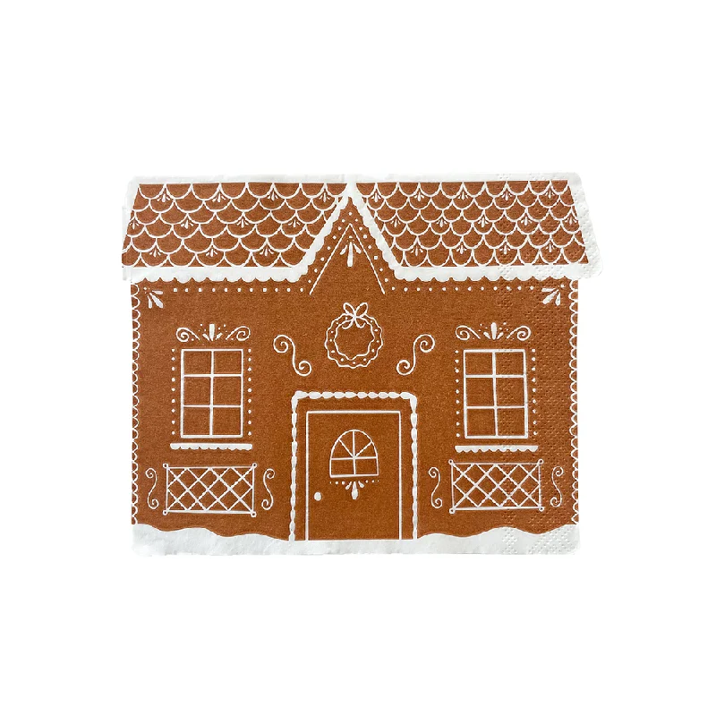 Baking Spirits Bright Gingerbread House Large Napkins