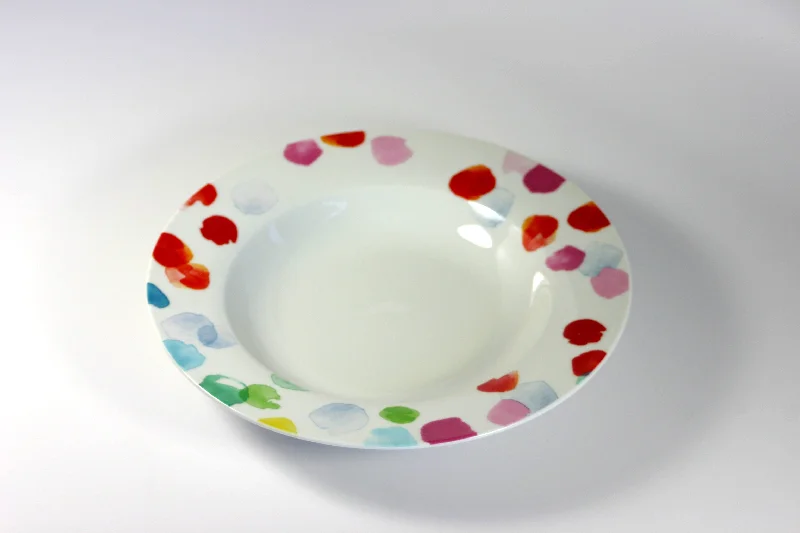 Watercolors Soup Bowl