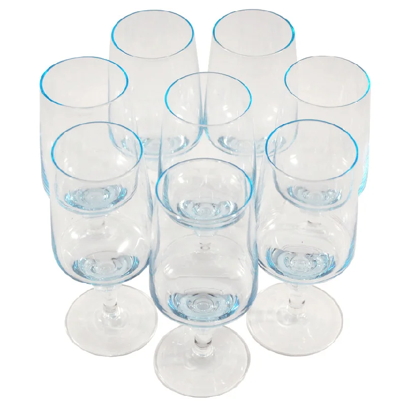 Sasaki Azure Blue Harmony Small Goblet Glasses