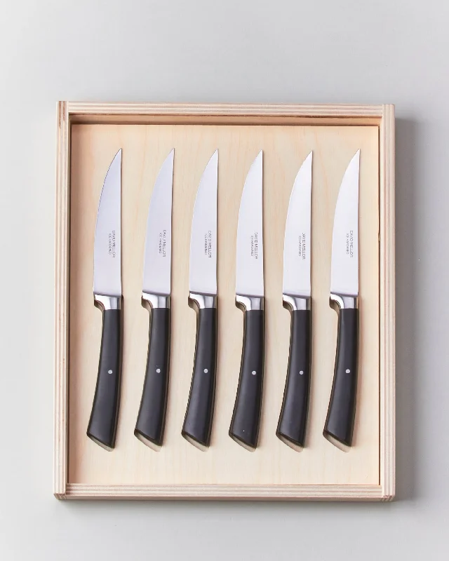 Black Handle Steak Knife Set