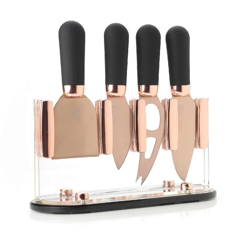 Brooklyn - Rose Gold Cheese Knife Set