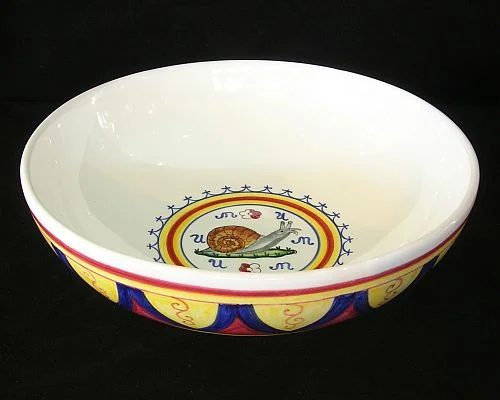 Palio di Siena Snail serving bowl - 25cm