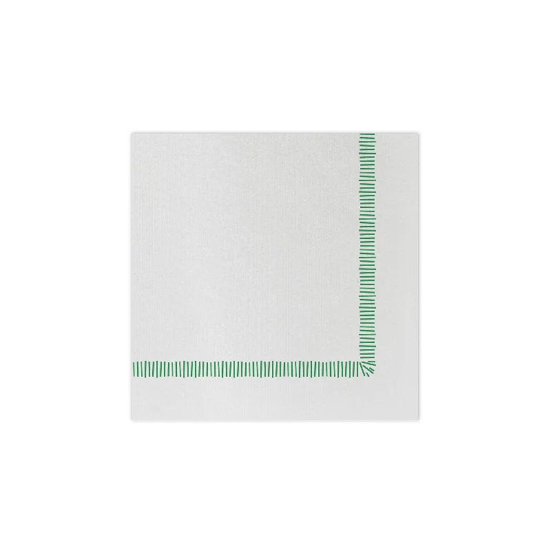 Papersoft Napkins Fringe Green Cocktail Napkins (Pack of 20)