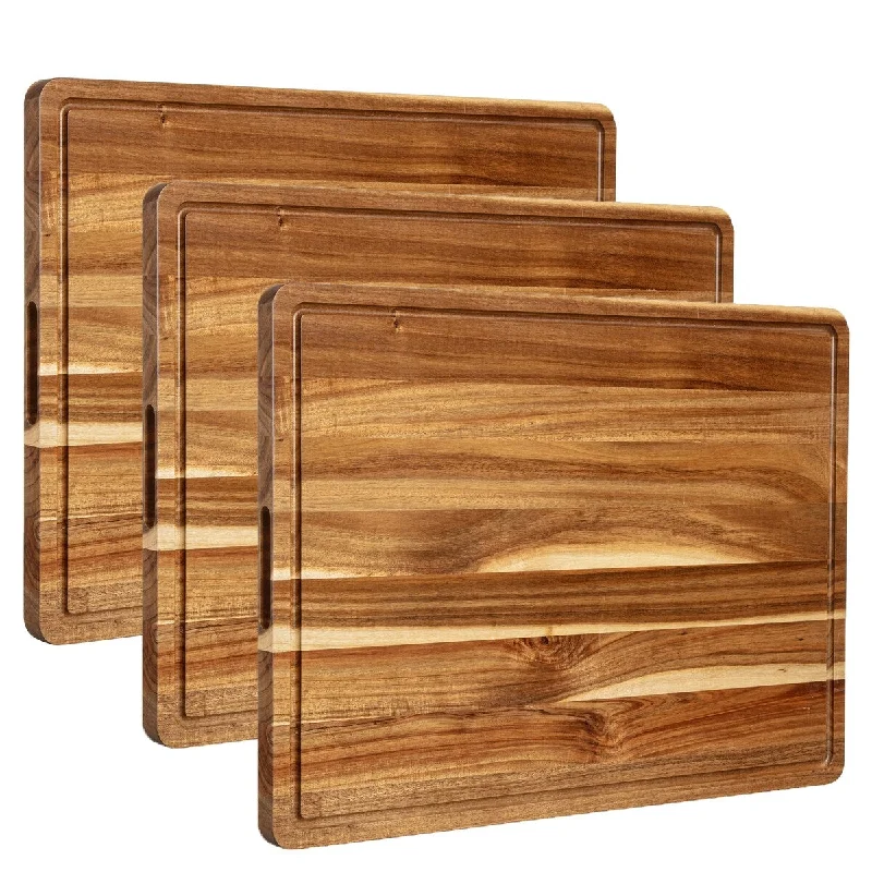 Extra Large Wooden Cutting Board Set, Heavy Duty Chopping Board