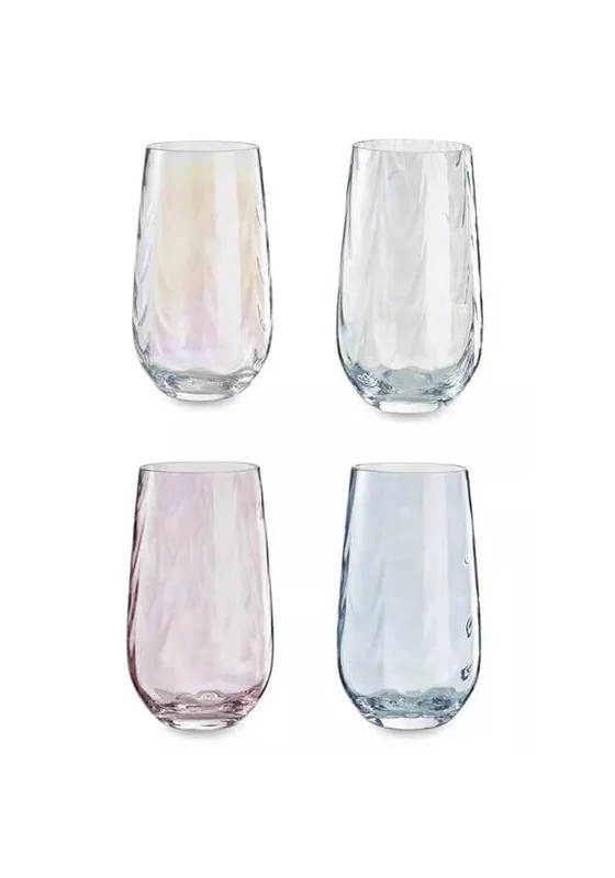 Simply Home Wave 4 Piece Glass Tumbler Set