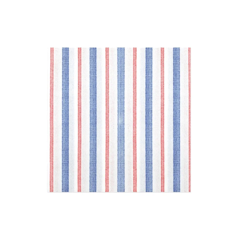 Papersoft Napkins Americana Stripe Dinner Napkins