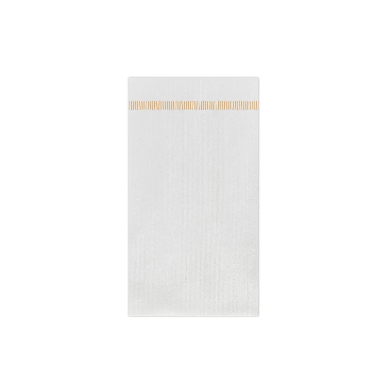 Papersoft Napkins Fringe Yellow Guest Towels (Pack of 20)