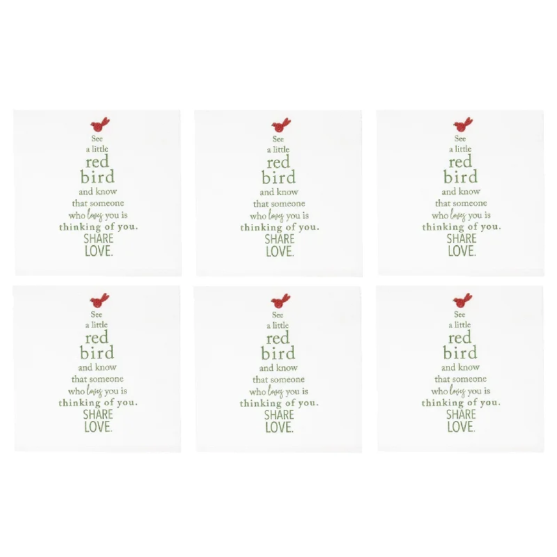 Papersoft Napkins Holiday Tree Cocktail Napkins (Pack of 20) - Set of 6