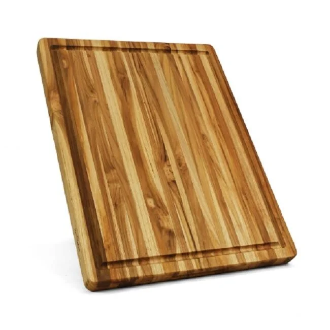 BEEFURNI Rectangular Real Teak Wood Cutting Board With Juice Groove 20 INCH, Pack of 5 pieces