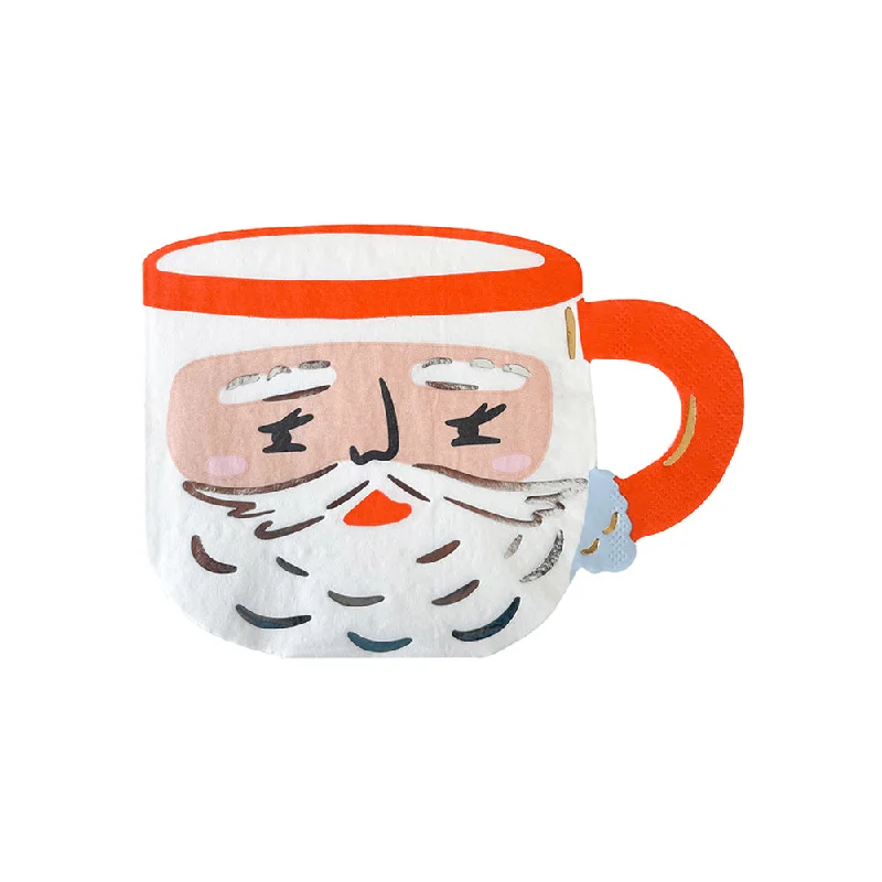 Baking Spirits Bright White Santa Mug Large Napkins