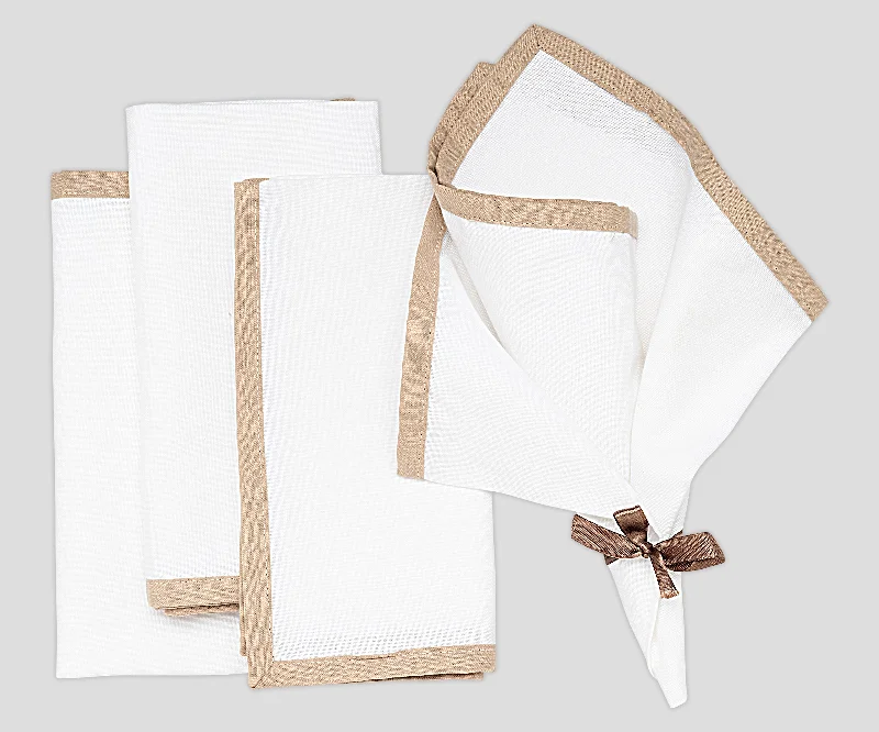 Cotton Dinner Napkins - Piping Napkins