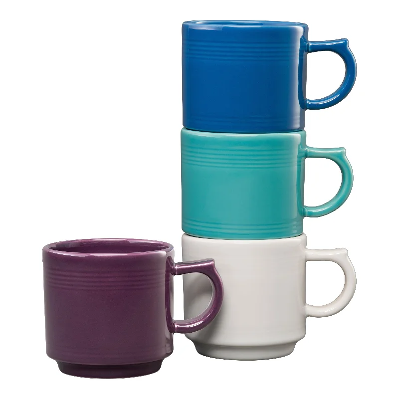 Fiesta 16 OZ Set of 4 Coastal Mixed Stackable Mug Set