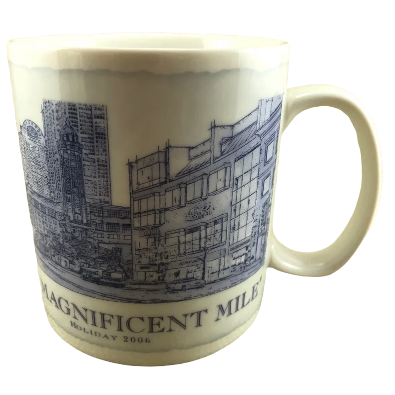 Architect Series Holiday 2006 The Magnificent Mile Chicago 18oz Mug Starbucks