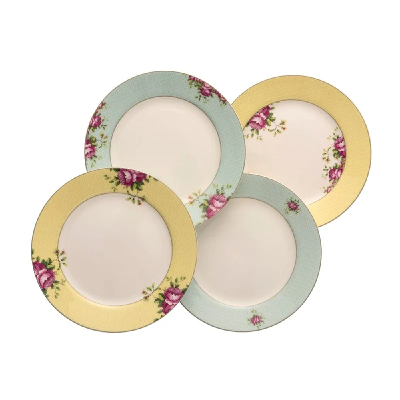 Aynsley Archive Rose Side Plates Set