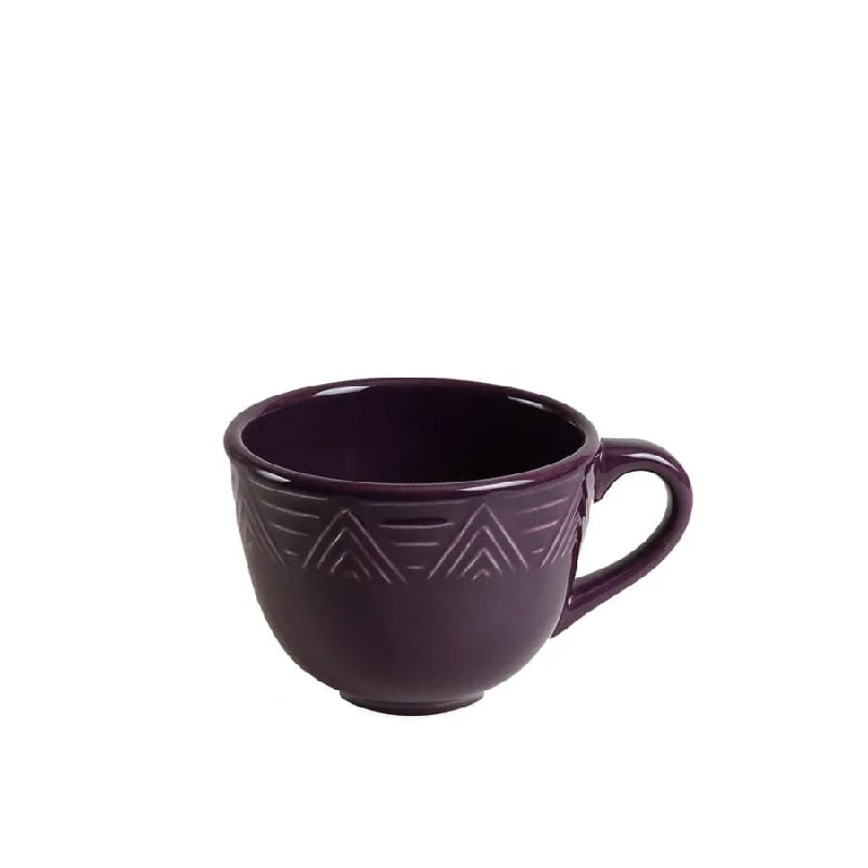 Cup Set - Set of 4 - Purple | Aztec Pattern