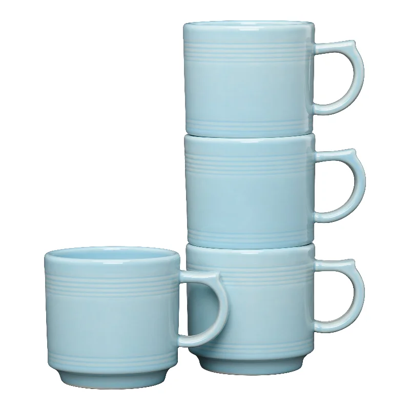 Fiesta 16 OZ Set of 4 Sky Stackable Mug Set