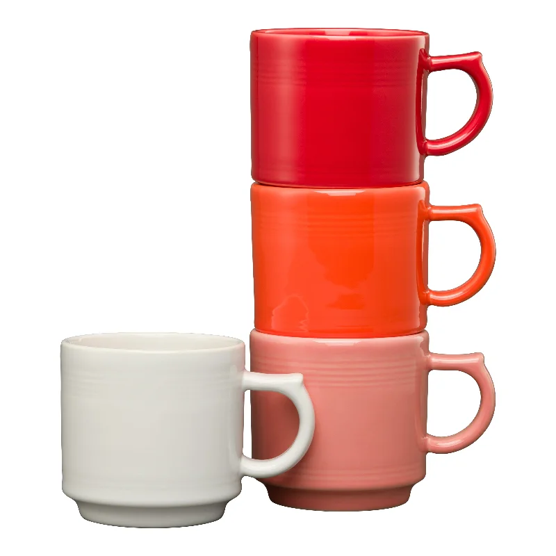 Fiesta 16 OZ Set of 4 Sunset Horizon Mixed Stackable Mug Set