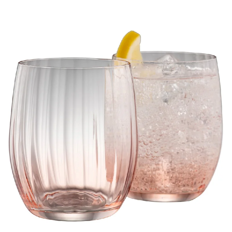 Galway Crystal Erne Tumbler Set of 2 in Blush