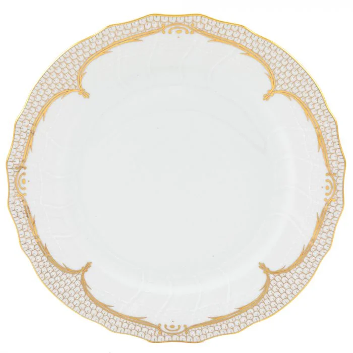 Golden Elegance Dinner Plate