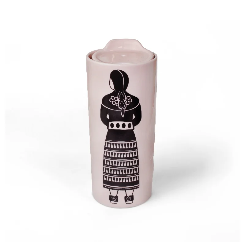 Jingle Dress Double Wall Ceramic Tumbler