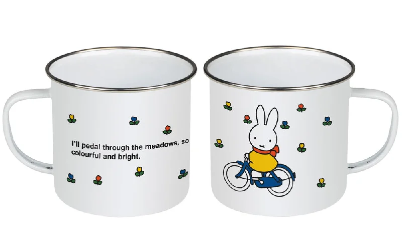 Miffy bicycle Enamel Mug