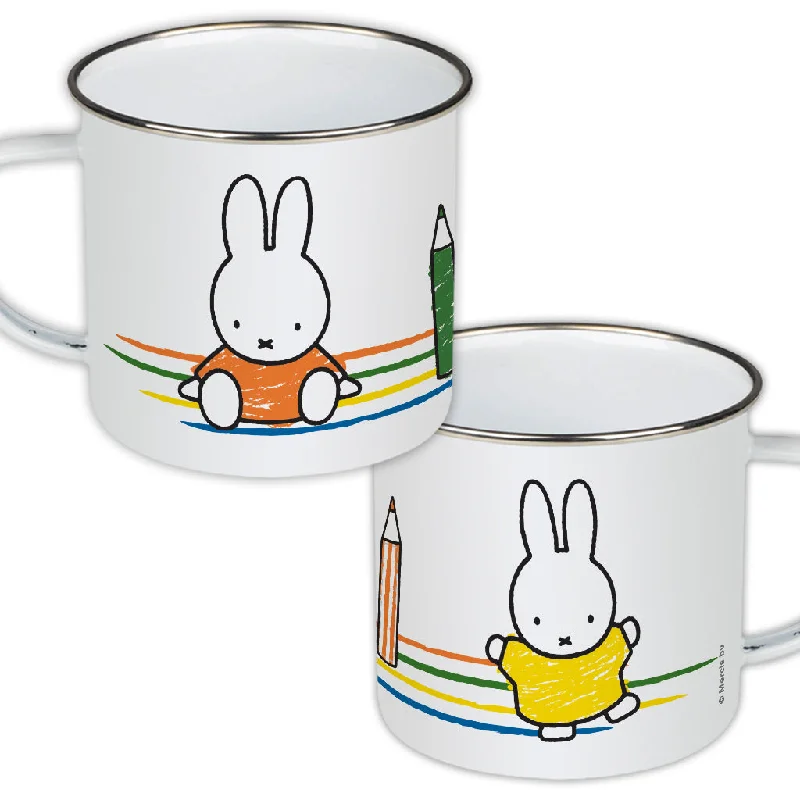 Miffy Colouring Pencils Enamel Mug