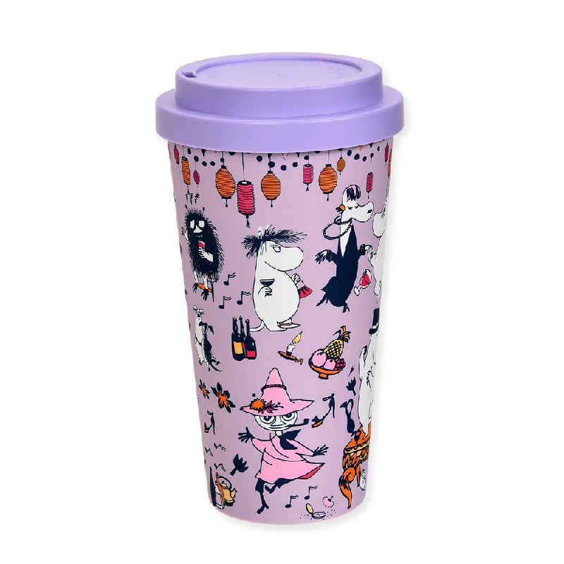 Moomin Party Take-away Mug Lilac - Nordicbuddies