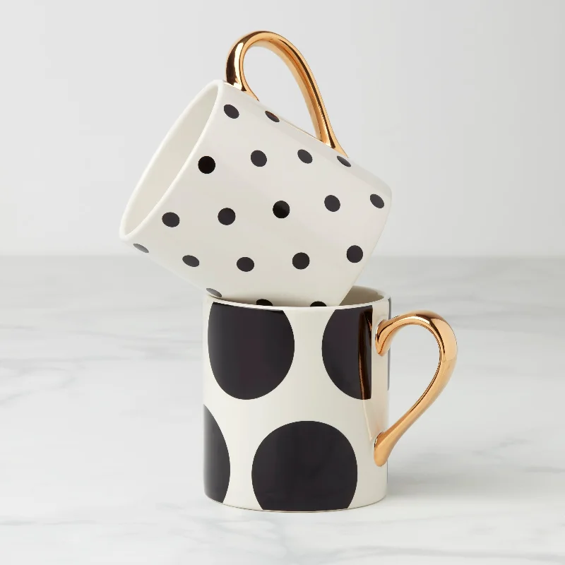 On The Dot Assorted Mugs, Set of 2