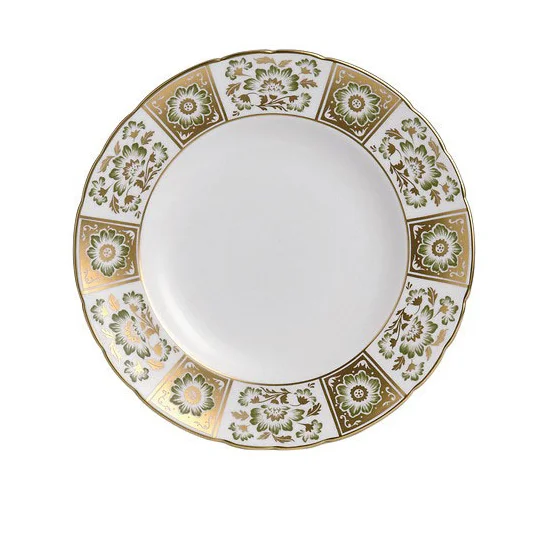 Derby Panel Green Dinner Plate