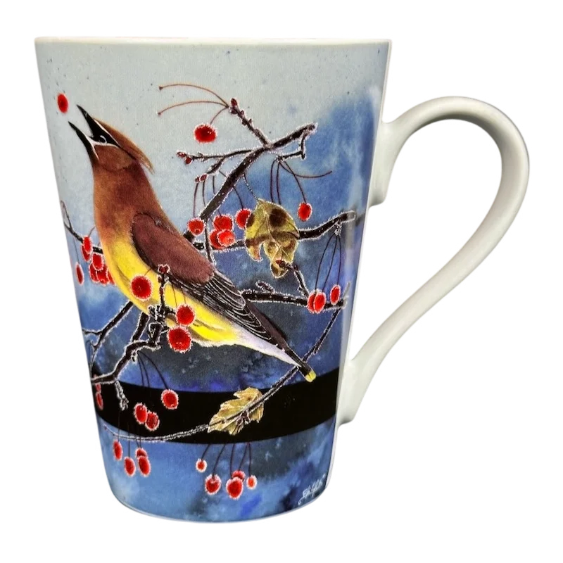 The Cornell Lab Of Ornithology Cedar Waxwing By Ann-Kathrin Wirth Mug