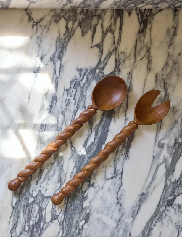 Braided Wood Serving Set by Sarah Sherman Samuel